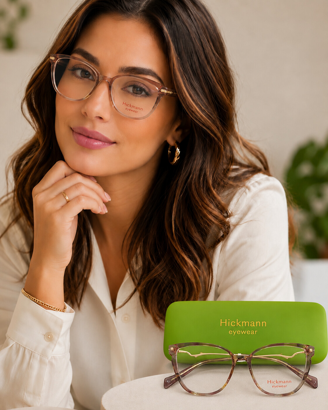 Armação de grau Hickmann feminina