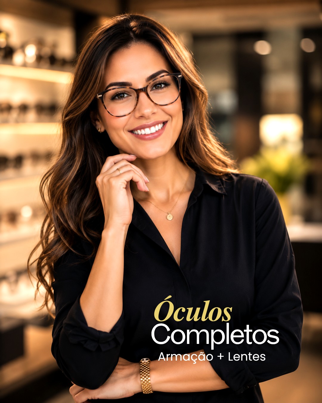 Óculos completos: armação e lentes