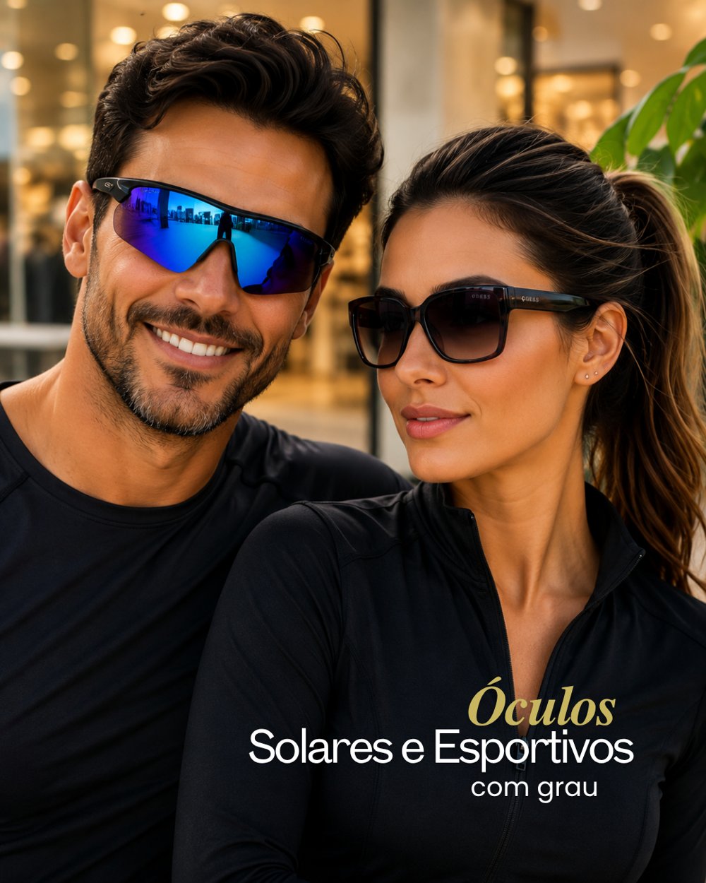 Óculos solares e esportivos com grau